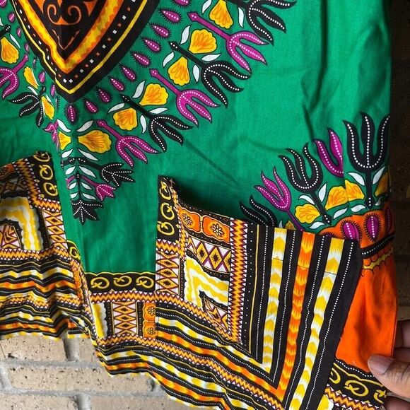 Dashiki Shirt Hippie Mexican Afro Gringo Poncho Tribal Unisex Festival T-Shirts - Picture 5 of 9